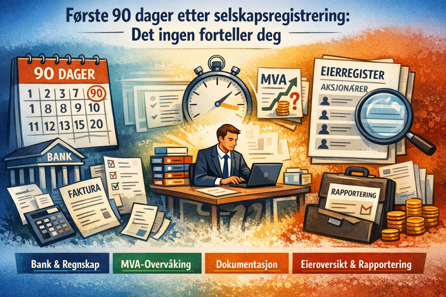 Første 90 dager etter selskapsregistrering